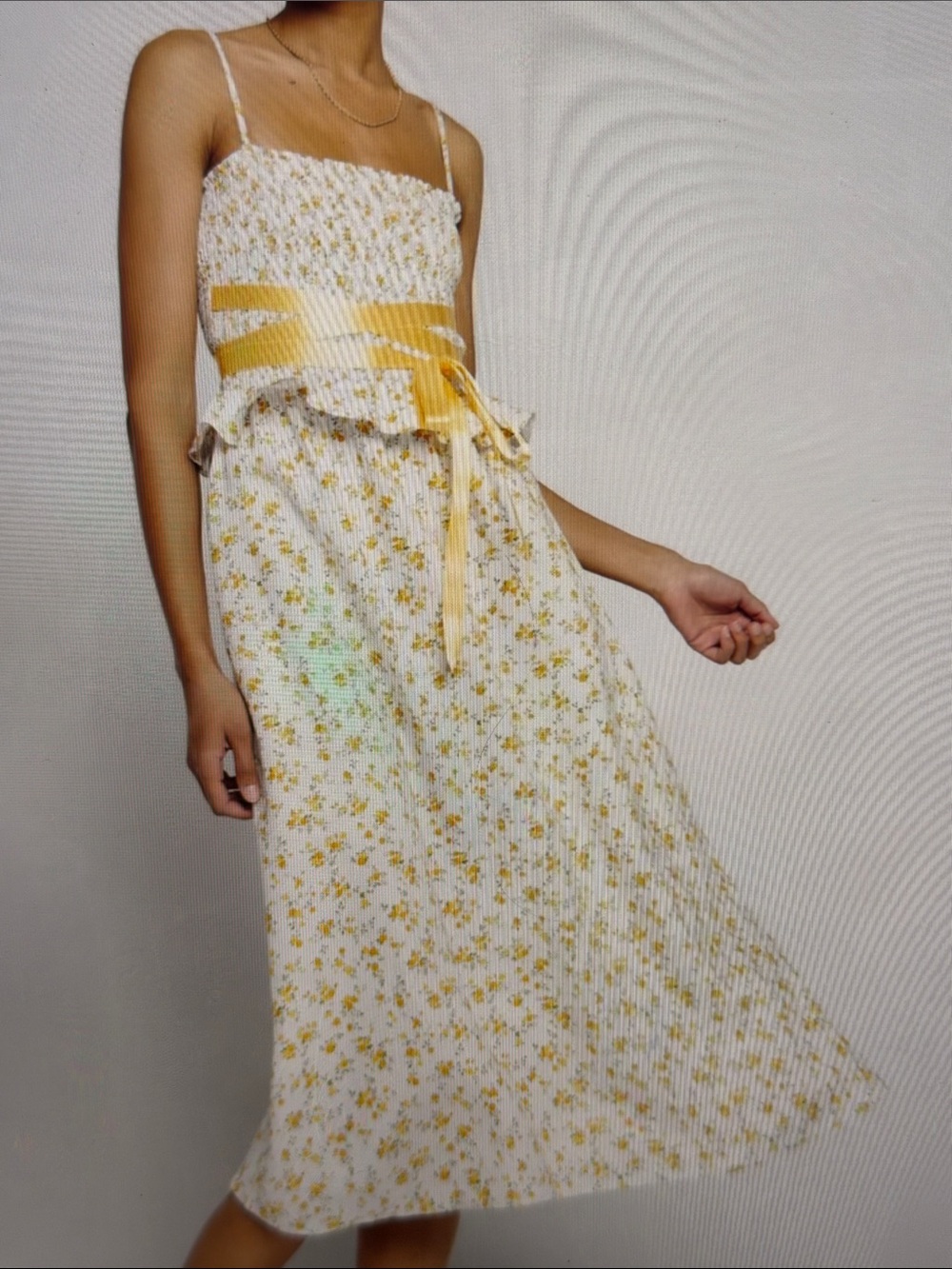 Reformation- Miles Linen Dress Adagio